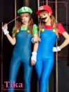 コスプレ衣装 スーパーマリオブラザーズシリーズ マリオ＆ルイージ映えキャラクター ハロウィン コスプレ4点セット