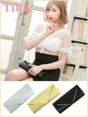 [SALE] 2wayラメクラッチハンドミニバッグ