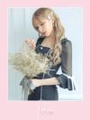 キャバドレス ミディアムドレス タイトドレス 韓国ドレス 大きいサイズ Tika ティカ シアーベルスリーブリボンパイピングデザインミディアムスリットドレス