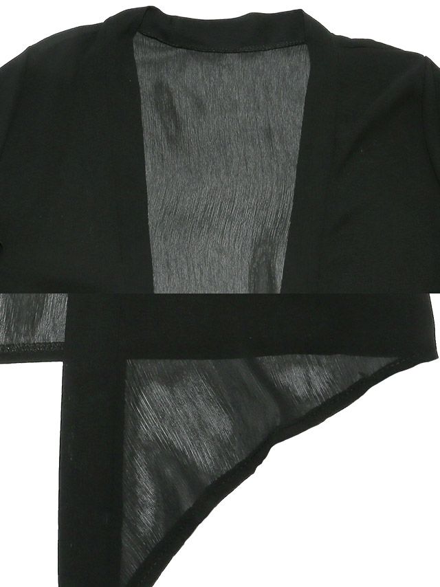 イメージ画像7 シンプル五分袖ワンカラーボレロ