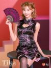 コスプレ衣装 ハートカットセクシーチャイナドレス ハロウィン コスプレ2点セット