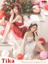 サンタ コスプレ サンタコスチューム 衣装 仮装 可愛い セクシー サンタクロース Tika ティカ キラキラスパンコールセパレートサンタコスチュームセット