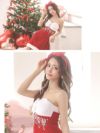 サンタ コスプレ 衣装 仮装 コスチューム クリスマス Tika ティカ キラキラビジュー付きベアサンタコスチュームセット