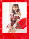 サンタ コスプレ クリスマス サンタクロース 衣装 仮装 セクシー 可愛い Tika ティカ オフショルガーリーチェックサンタコスチュームセット