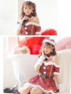 サンタ コスプレ クリスマス サンタクロース 衣装 仮装 セクシー 可愛い Tika ティカ オフショルガーリーチェックサンタコスチュームセット