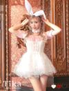 コスプレ衣装 メイド風バニーガール ハロウィン コスプレ3点セット