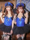コスプレ衣装 キラキラセクシー映えポリス ハロウィン コスプレ4点セット