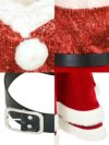 サンタ コスプレ サンタコスチューム 衣装 クリスマス セクシー 可愛い Tika ティカ ベルト付きキラキラスパンコール切り替えミディアムサンタコスプレ