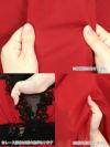 キャバドレス ミニドレス フレア Aライン 大きいサイズ ノースリーブ Tika ティカ 刺繍レースセクシーシアーデザインフレアシフォンミニドレス