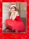 コスプレ サンタ サンタコスプレ クリスマス 可愛い 仮装 Tika ティカ レースアップベロア切り替えボリュームチュールサンタコスプレ