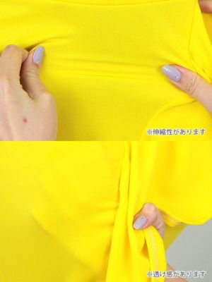キャバドレス ミディアムドレス 大きいサイズ セクシー 激安 Tika ティカ myMinette ペンタゴンネック半袖ワンカラー膝丈フリルラップタイトドレス