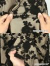 キャバドレス ミニドレス 大きいサイズ Aライン Tika ティカ レイヤードシアーフラワー刺繍フロントジッパーウエストリボンフレアミニドレス