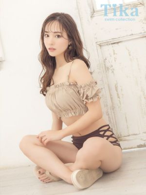 水着 オフショルフリルトップス付きレースアッ...