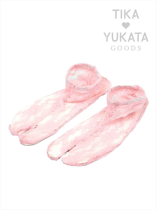 浴衣 足袋 レース 靴下 ソックス ストレッチ フリーサイズ  着物 和装 お洒落 可愛い 黒 白 Tika ティカ ストレッチレース足袋