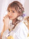 浴衣 髪飾り セット 和装 ヘアアクセ 浴衣小物 Tika ティカ レースリボン付きニュアンスカラードライフラワー11点セット髪飾り