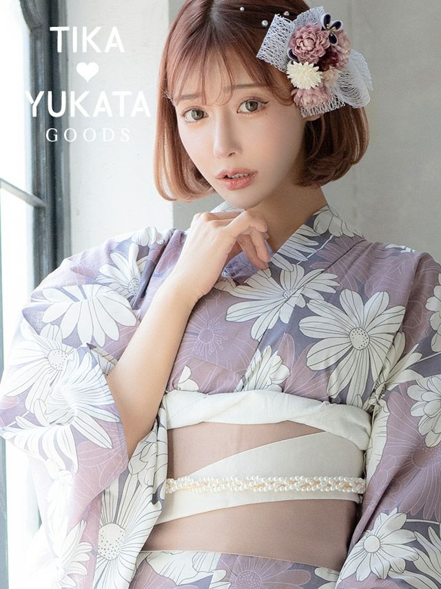 浴衣 帯締め かざり紐 和装 和装小物 グッズ 帯飾り 飾り紐 Tika ティカ ゴールドチェーンパール飾り帯紐