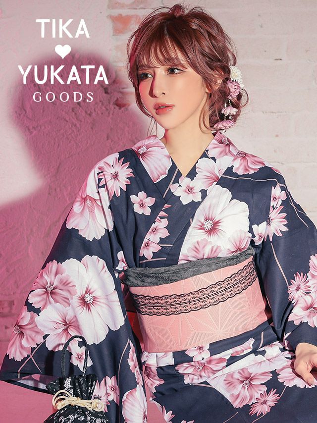 浴衣 帯締め かざり紐 帯飾り 和装 浴衣小物 和装小物 グッズ Tika ティカ パール付きレース飾り帯紐