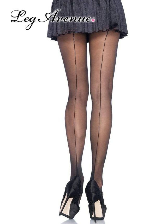 ストッキング タイツ パンティストッキング パンスト 黒 セクシー インポート Tika ティカ シアーブラックバックシームストッキング