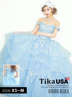 [LA直輸入] オフショルダーバック編み上げ...