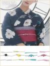 浴衣 飾り帯 帯飾り 帯締め 飾りひも 和装 浴衣小物 和服 和装小物 Tika ティカ クリアカラーとんぼ玉付き飾り帯紐