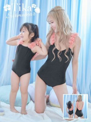 [SALE] 水着 オープンバック3Dフリル...