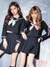 コスプレ ハロウィン 制服 女子高生 セーラー 学生服 仮装 学生 ドラゴン刺繍入りミニセーラー服 ハロウィンコスプレ4点セット