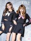 コスプレ ハロウィン 制服 女子高生 セーラー 学生服 仮装 学生 ドラゴン刺繍入りミニセーラー服 ハロウィンコスプレ4点セット
