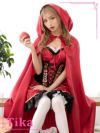 コスプレ 衣装 仮装 セクシー 可愛い Tika ティカ　ゴスロリ風デザイン赤ずきんキャラクター ハロウィンコスプレ2点セット