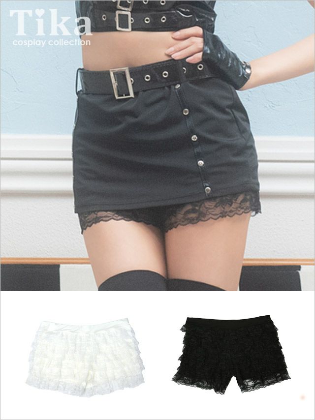 コスプレ インナーショーツ  見せパン ペチコート インナーパンツ ペチパン レースフリルペチパンツ