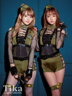 [コスプレ] メッシュ袖あり編み上げツインエ...