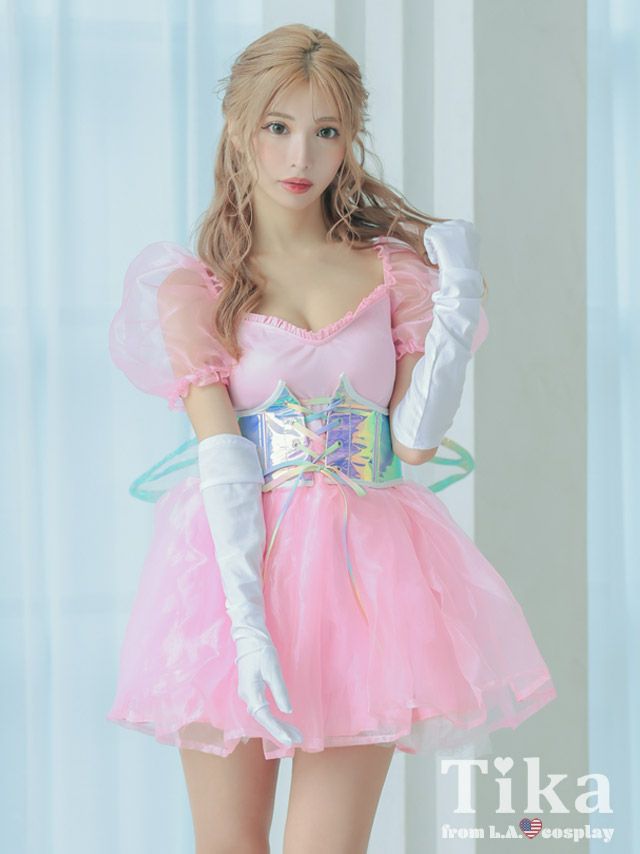 コスプレ 妖精 天使 仮装 コスチューム ハロウィンコスプレ 1点set 個性派オーガンジーcuteフェアリー