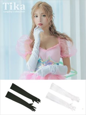 [コスプレ] 小物 ロングサテングローブ