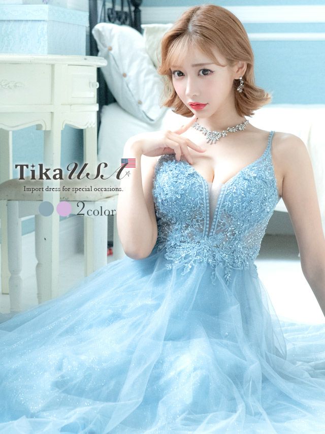 LA直輸入] キャミソールゴージャス刺繍ビジューラメチュールバースデー  