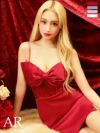 キャバドレス ミニドレス Angel-R エンジェルアール 高級バストリボンレース切替デザインキャミソールタイトミニドレス