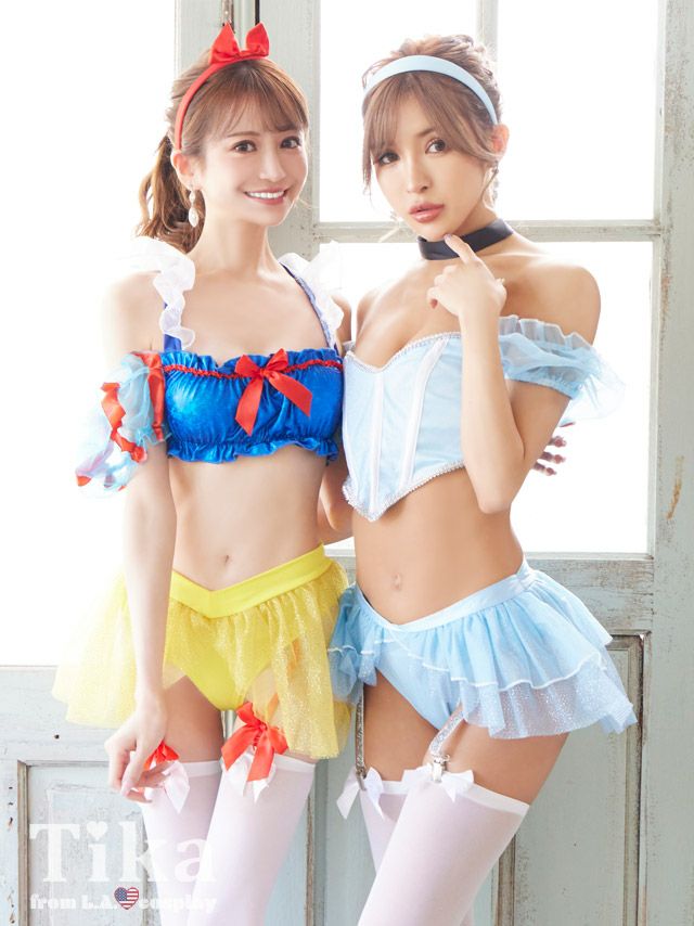 コスプレ 姫 衣装 仮装 選べるセクシー映え白雪姫&シンデレラプリンセスキャラクターセット