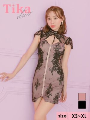 バストカット 半袖 フロントジップ ネックリ...