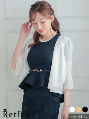 シフォンドレープショートボレロ [Retic...