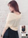 バックリボンシフォンショートボレロ