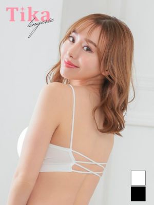 バッククロスデザインチューブブラ