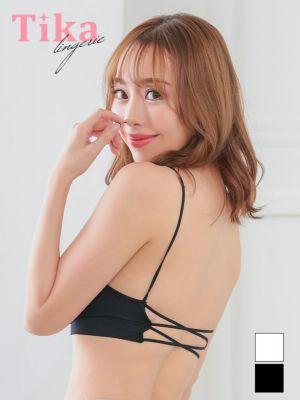 カップ付きバッククロスコードチューブブラ