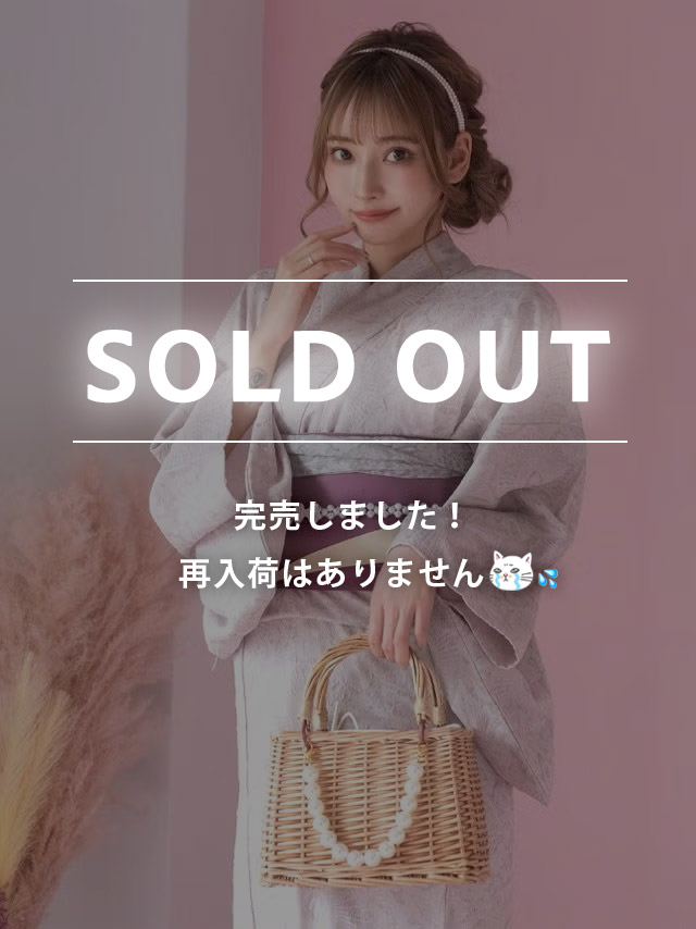 浴衣 レディース セット 高級 下駄 作り帯 平帯 古典 Tika ティカ スモーキーピンク×フラワーシフォン ゆかた3点セット