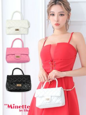 チェーン付き2Wayキルティングミニバッグ [myMinette/マイミネット]