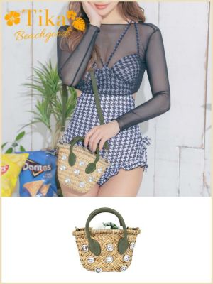 [SALE] 水着小物 バンダナ風チェック巾...