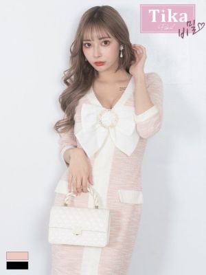[SALE] [韓国ドレス] ガーリー リボ...