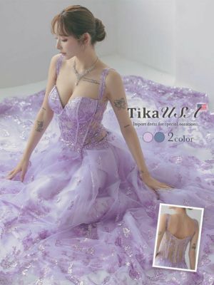 高級ブランドAラインロングドレス | Tika オンラインショップ