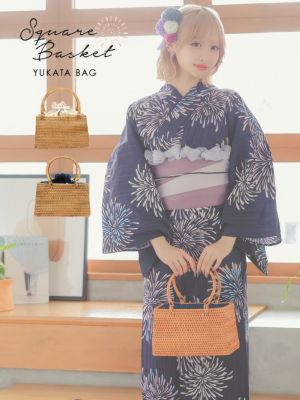 [SALE] [浴衣小物] 巾着付きスクエア...