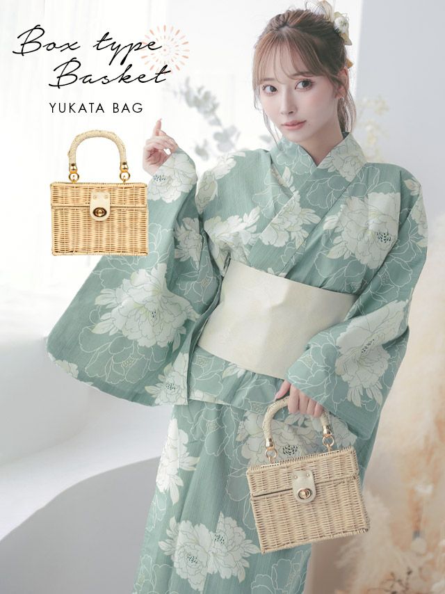 バッグ 鞄 小さめ スクエア 籠バッグ ショルダー ハンドバッグ Tika ティカ ボックス型2Wayミニかごバッグ