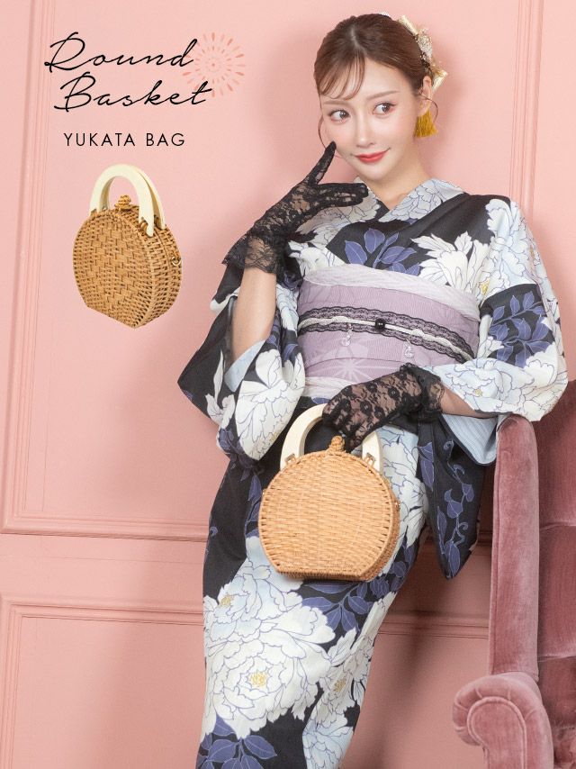 バッグ 鞄 小さめ 籠バッグ ショルダーバッグ ハンドバッグ Tika ティカ サークル型2Wayミニかごバッグ