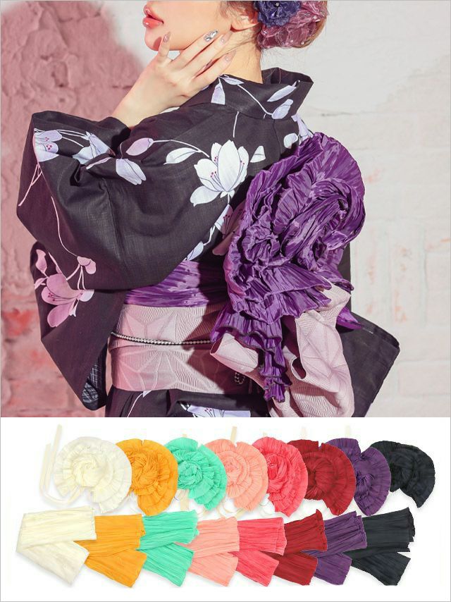 飾り帯 作り帯 兵児帯 単品 浴衣小物 帯 和装 帯飾り Tika ティカ ゴージャス飾り作り兵児帯単品