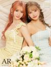 Angel-R エンジェルアール 高級アシンメトリーショルダーェック柄タイトミニドレス